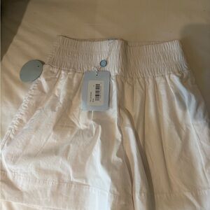 Hill House The Livie Short - White High Waist Shorts